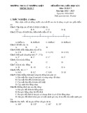 Đề thi giữa học kì 1 môn Toán lớp 7 năm 2022-2023 - Trường THCS Lý Thường Kiệt