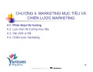 Bài giảng Marketing du lịch: Chương 4 - Marketing mục tiêu và chiến lược marketing