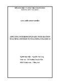 Sáng kiến kinh nghiệm THPT: Applying interdisciplinary integration teaching method to teaching English 12