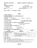 Đề kiểm tra cuối học kì 1 môn Sinh học lớp 7 năm 2021-2022 - Trường THCS&THPT Như Thanh, Thanh Hóa