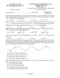 Đề thi thử tốt nghiệp THPT môn Vật lí năm 2022-2023 có đáp án (Lần 1) - Trường THPT Hàn Thuyên, Bắc Ninh (Mã đề 132)