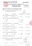 Đề kiểm tra học kì 1 môn Toán lớp 12 năm 2020-2021 có đáp án - Sở GD&ĐT TP. Hồ Chí Minh (Mã đề 121)