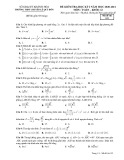 Đề kiểm tra học kì 1 môn Toán lớp 12 năm 2020-2021 - Trường THPT chuyên Lê Qúy Đôn, Khánh Hòa (Mã đề 132)