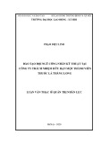 Luận văn Thạc sĩ Quản trị nhân lực: Đào tạo đội ngũ công nhân kỹ thuật tại Công ty TNHH MTV Thuốc lá Thăng Long