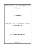 Luận văn Thạc sĩ Kế toán: Phân tích báo cáo tài chính của Công ty Cổ phần ACC-244