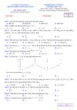 Đề kiểm tra cuối học kì 1 môn Toán lớp 12 năm 2020-2021 có đáp án - Sở GD&ĐT Thanh Hóa (Mã đề 176)