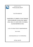 Luận văn Thạc sĩ Quản trị kinh doanh: Ảnh hưởng của phong cách lãnh đạo chuyển đổi đến sự hài lòng trong công việc của nhân viên văn phòng tại thành phố Đà Nẵng