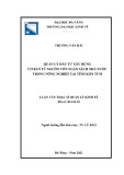 Luận văn Thạc sĩ Quản lý kinh tế: Quản lý đầu tư xây dựng cơ bản từ nguồn vốn ngân sách nhà nước trong nông nghiệp tại tỉnh Kon Tum