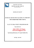 Luận văn Thạc sĩ Quản trị kinh doanh: Đánh giá thành tích tại Công ty TNHH MTV Thí nghiệm điện miền Trung