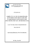 Luận văn Thạc sĩ Quản trị kinh doanh: Nghiên cứu các yếu tố ảnh hưởng đến quyết định sử dụng dịch vụ kiều hối của khách hàng tại Ngân hàng TMCP Công thương Việt Nam – Chi nhánh Đà Nẵng