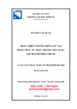 Luận văn Thạc sĩ Quản trị kinh doanh: Phát triển nguồn nhân lực tại Tổng công ty trực thăng Việt Nam – Chi nhánh miền Trung