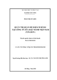 Luận văn Thạc sĩ Quản trị kinh doanh: Quản trị quan hệ khách hàng tại Công ty Sữa Đậu nành Việt Nam (Vinasoy)