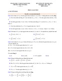 Đề cương ôn tập học kì 2 môn Toán lớp 12 năm 2020-2021 - Trường THPT Yên Hòa, Hà Nội