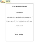 Tóm tắt Luận văn Thạc sĩ Tài chính lưu thông tiền tệ và Tín dụng: Tăng cường quản lý vốn đầu tư xây dựng cơ bản tại Bộ y tế