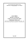 Giáo trình mô đun Lập hồ sơ (Nghề: Văn thư hành chính - Trình độ: Trung Cấp) - Trường CĐ Kinh tế - Kỹ thuật Bạc Liêu