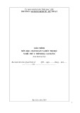 Giáo trình mô đun Chẩn đoán và điều trị học (Ngành: Thú y - Trình độ: Cao đẳng) - Trường CĐ Kinh tế - Kỹ thuật Bạc Liêu