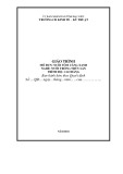 Giáo trình mô đun Nuôi tôm càng xanh (Nghề: Nuôi trồng thủy sản - Trình độ: Cao đẳng) - Trường CĐ Kinh tế - Kỹ thuật Bạc Liêu