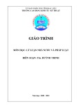 Giáo trình Lý luận nghiệp vụ Nhà nước & Pháp luật - Trường CĐ Kinh tế - Kỹ thuật Bạc Liêu