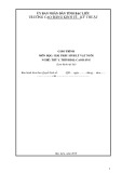 Giáo trình môn Giải phẫu sinh lý vật nuôi (Nghề: Thú y - Trình độ: Cao đẳng) - Trường CĐ Kinh tế - Kỹ thuật Bạc Liêu