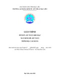 Giáo trình Kế toán kho bạc (Nghề: Kế toán - Trình độ: Cao đẳng) - Trường CĐ Kinh tế - Kỹ thuật Bạc Liêu