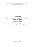 Giáo trình mô đun Kế toán hành chính (Nghề: Kế toán - Trình độ: Cao đẳng) - Trường CĐ Kinh tế - Kỹ thuật Bạc Liêu