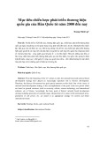 Mục tiêu chiến lược phát triển thương hiệu quốc gia của Hàn Quốc từ năm 2000 đến nay