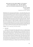 Mức độ sẵn sàng phát triển và ứng dụng công nghệ thông tin – truyền thông tại các ngân hàng thương mại Việt Nam