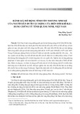 Đánh giá mở rộng tính tổn thương sinh kế của người dân dưới tác động của biến đổi khí hậu: Bằng chứng từ tỉnh Quảng Ninh, Việt Nam