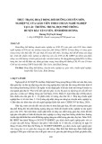 Thực trạng hoạt động bồi dưỡng chuyên môn, nghiệp vụ của giáo viên theo chuẩn nghề nghiệp tại các trường trung học phổ thông huyện Bắc Tân Uyên, tỉnh Bình Dương