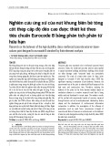 Nghiên cứu ứng xử của nút khung biên bê tông cốt thép cấp độ dẻo cao được thiết kế theo tiêu chuẩn Eurocode 8 bằng phân tích phần tử hữu hạn