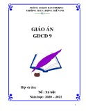 Giáo án môn GDCD lớp 9 (Trọn bộ cả năm)