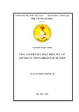 Luận án Tiến sĩ Kinh tế: Nâng cao hiệu quả hoạt động của các quỹ đầu tư chứng khoán tại Việt Nam