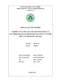 Khoá luận tốt nghiệp: Nghiên cứu công tác kế toán bán hàng và xác định kết quả kinh doanh