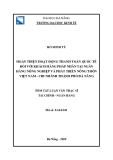 Tóm tắt Luận văn Thạc sĩ Tài chính Ngân hàng: Hoàn thiện hoạt động thanh toán quốc tế đối với khách hàng pháp nhân tại Ngân hàng nông nghiệp và phát triển nông thôn Việt Nam - chi nhánh thành phố Đà Nẵng