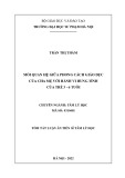 Tóm tắt Luận án Tiến sĩ Tâm lý học: Mối quan hệ giữa phong cách giáo dục của cha mẹ với hành vi hung tính của trẻ 3 - 6 tuổi