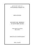 Tóm tắt Luận án Tiến sĩ Lịch sử: Quan hệ Ấn Độ - Indonesia giai đoạn từ năm 1991 đến năm 2018