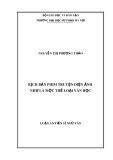 Luận án Tiến sĩ Ngữ văn: Kịch bản phim truyện điện ảnh như là một thể loại văn học