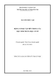 Tóm tắt Luận án Tiến sĩ Tâm lý học: Động cơ học tập bên trong của học sinh trung học cơ sở