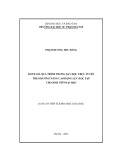 Luận án Tiến sĩ Khoa học giáo dục: Đánh giá quá trình trong dạy học trực tuyến theo hướng nâng cao động lực học tập cho sinh viên đại học