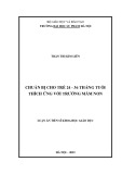 Luận án Tiến sĩ Khoa học giáo dục: Chuẩn bị cho trẻ 24 - 36 tháng tuổi thích ứng với trường mầm non