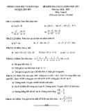 Đề kiểm tra học kì 1 môn Toán lớp 8 năm 2022-2023 - Phòng GD&ĐT huyện Yên Mô