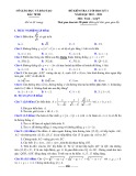 Đề kiểm tra cuối học kì 1 môn Toán lớp 9 năm 2022-2023 có đáp án - Sở GD&ĐT Bắc Ninh