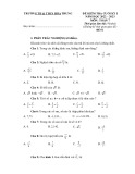 Đề kiểm tra cuối học kì 1 môn Toán lớp 7 năm 2022-2023 - Trường TH&THCS Hóa Trung (Đề 01)
