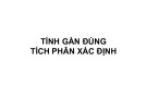 Bài giảng Tính gần đúng tích phân xác định