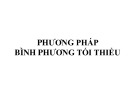 Bài giảng Phương pháp bình phương tối thiểu
