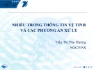 Bài giảng Nhiễu trong thông tin vệ tinh và các phương án xử lý - Trần Thị Thu Hương
