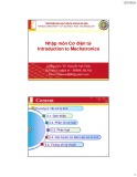 Bài giảng Nhập môn cơ điện tử: Chương 5 - TS. Nguyễn Anh Tuấn