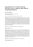 Quan điểm của V.I. Lê-nin về dân chủ, dân chủ vô sản và ý nghĩa của quan điểm đó trong thế giới hiện nay