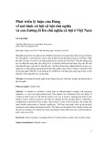 Phát triển lý luận của Đảng về mô hình xã hội xã hội chủ nghĩa và con đường đi lên chủ nghĩa xã hội ở Việt Nam