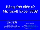 Bài giảng Tin học đại cương: Phần 4.3 - Lê Văn Hiếu